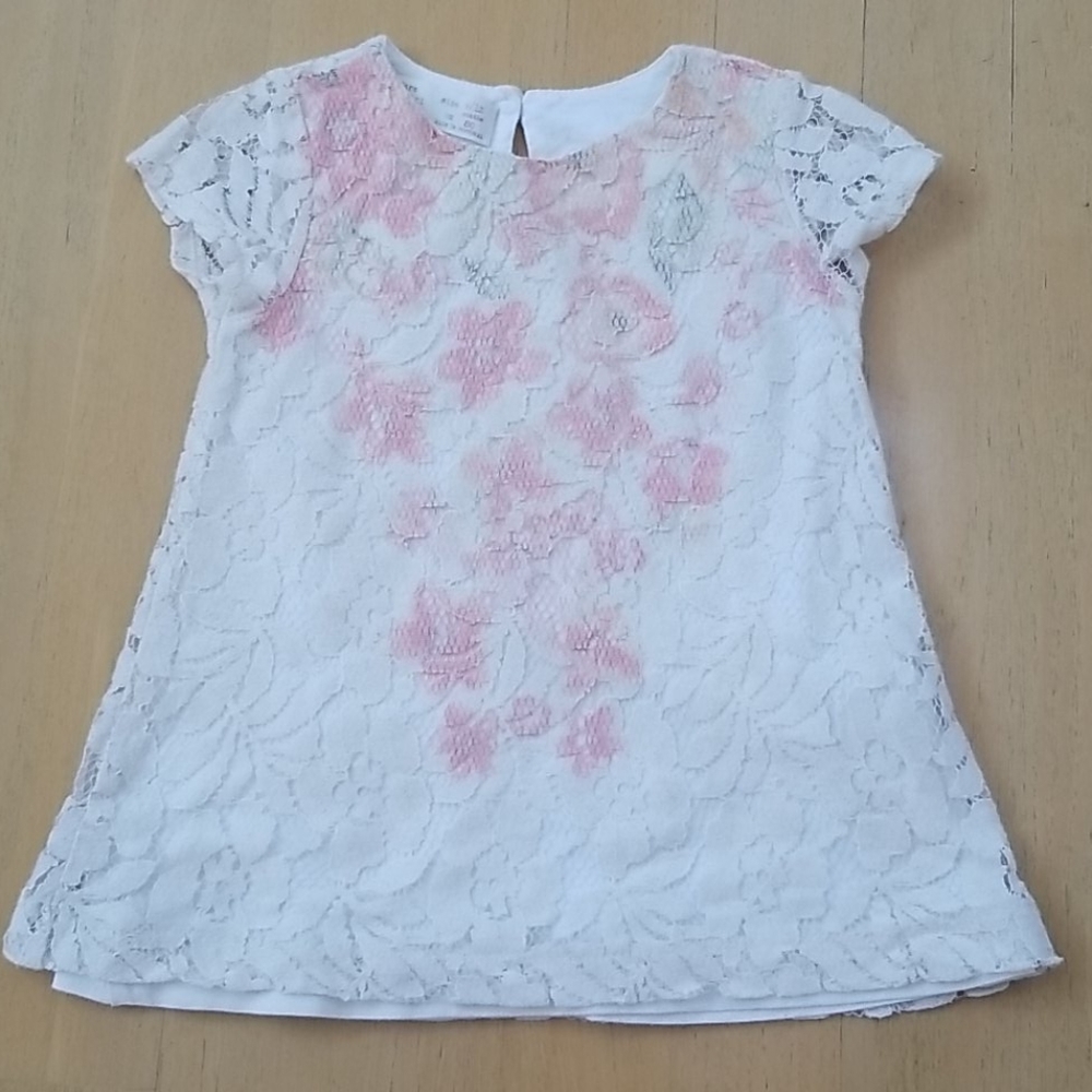 Zara Baby Girl Lace Floral Shirt